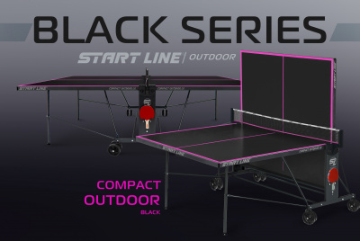 Стол теннисный Compact-2 LX  Всепогодный 6 black