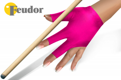 Перчатка-бильярдная Feudor Standard fuchsia S